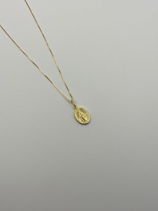 Collana con Medaglia Miracolosa - In Argento 925