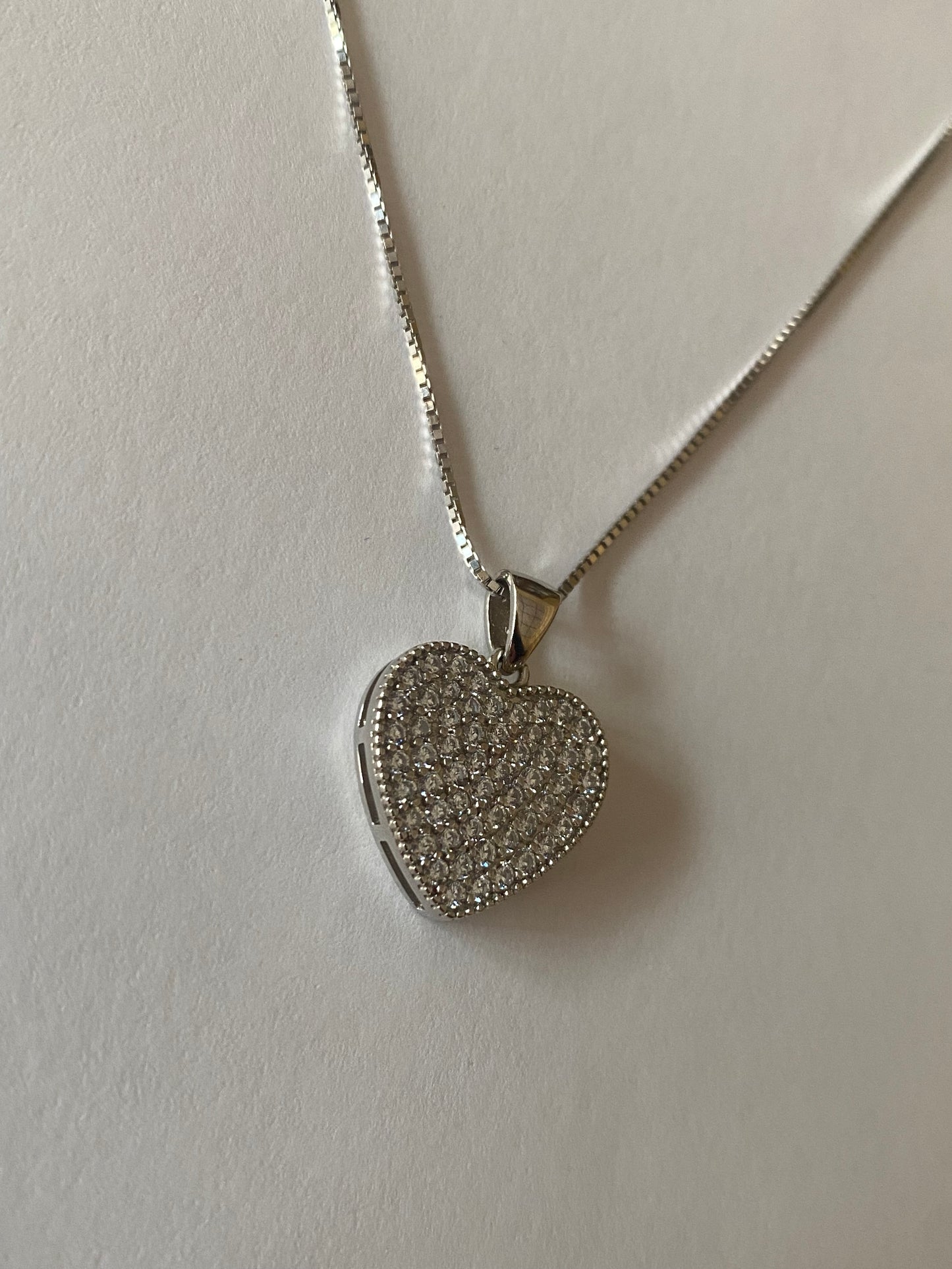 Collana Amore Argento 925 Cubic Zirconia