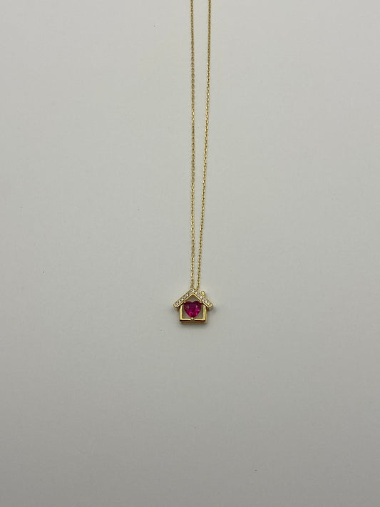 Collana Casa con Cuoricino