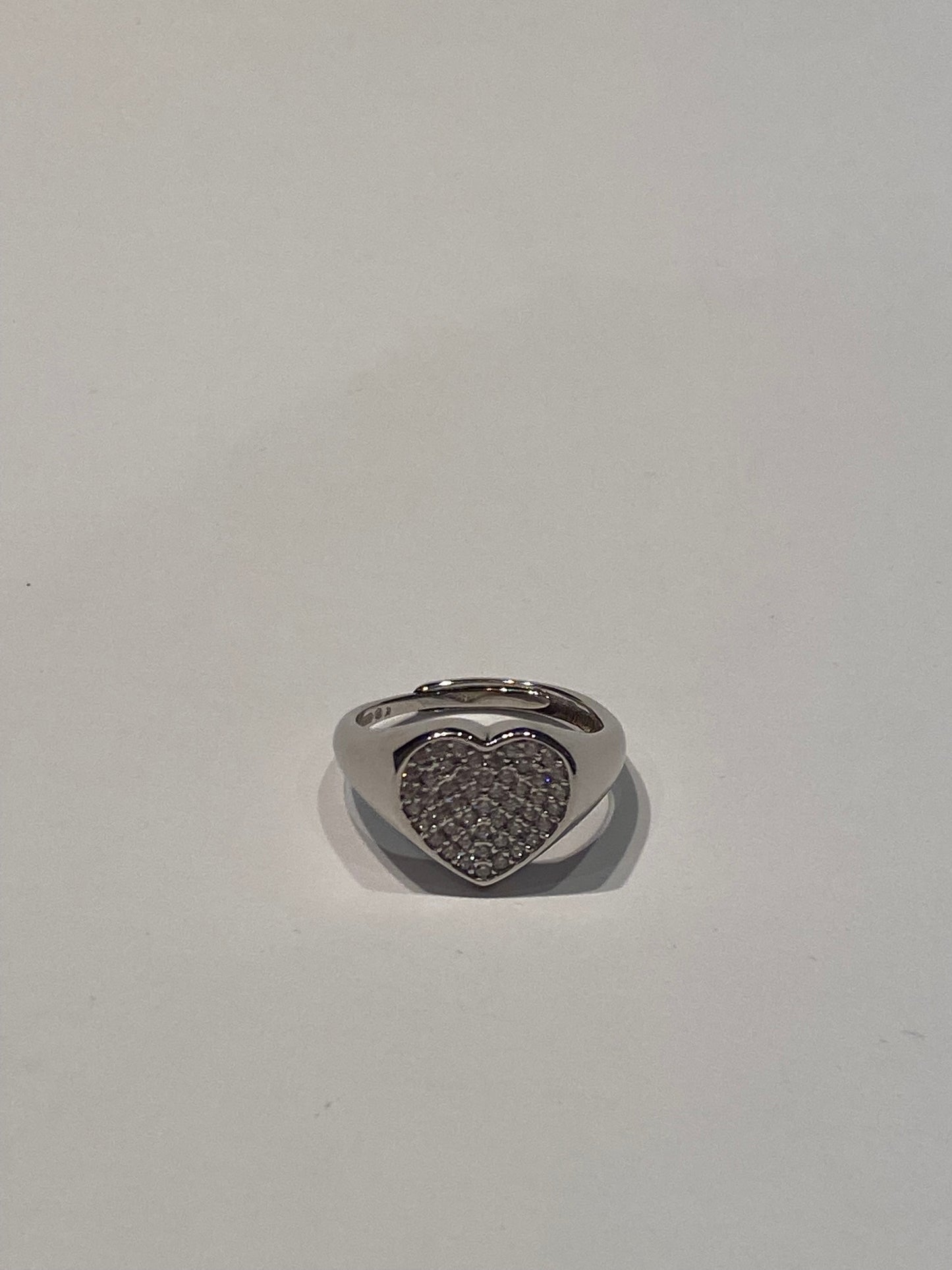 Anello Chevalier Cuore Pavé di Zirconi