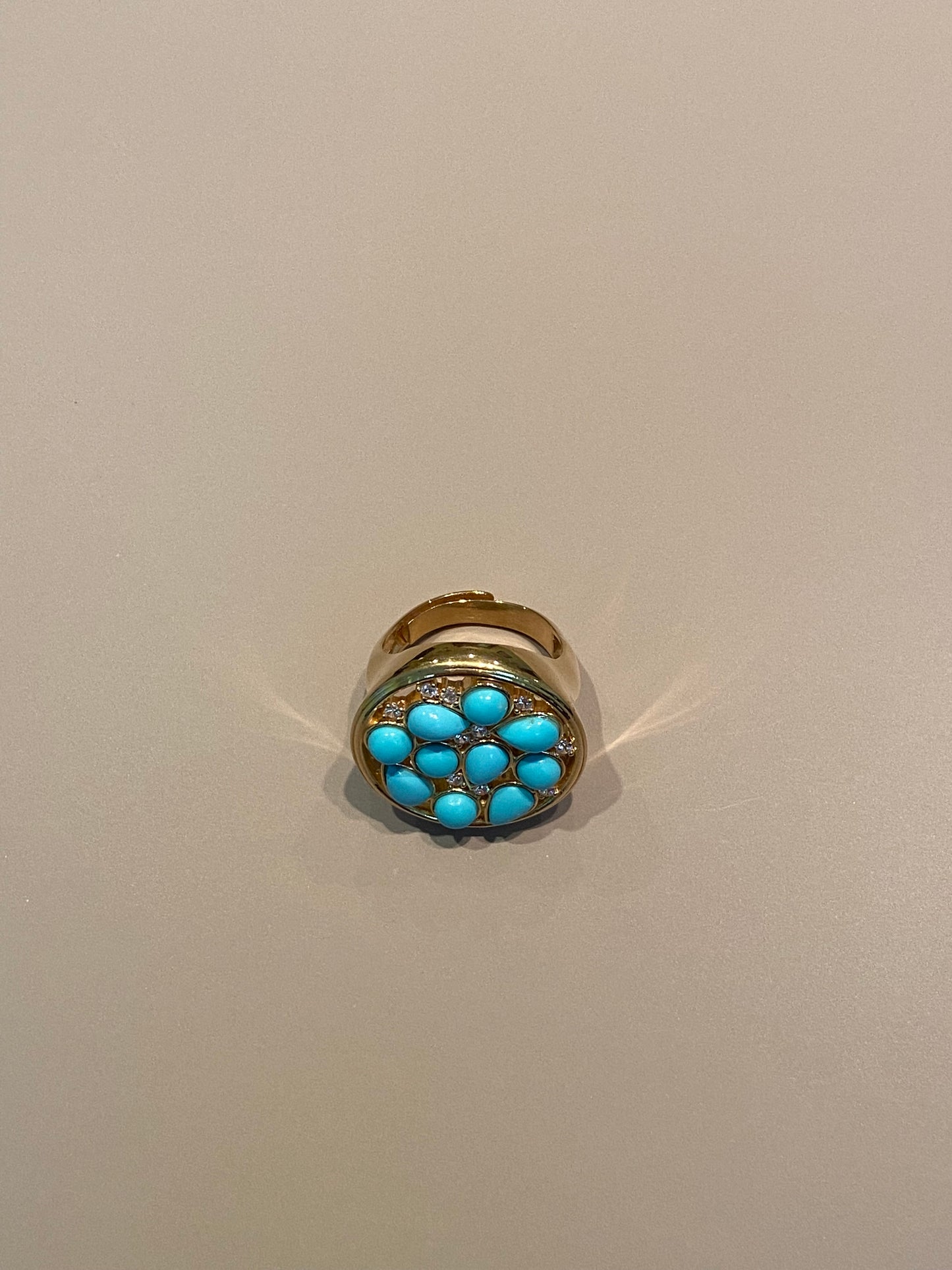 Anello con Pasta di turchese