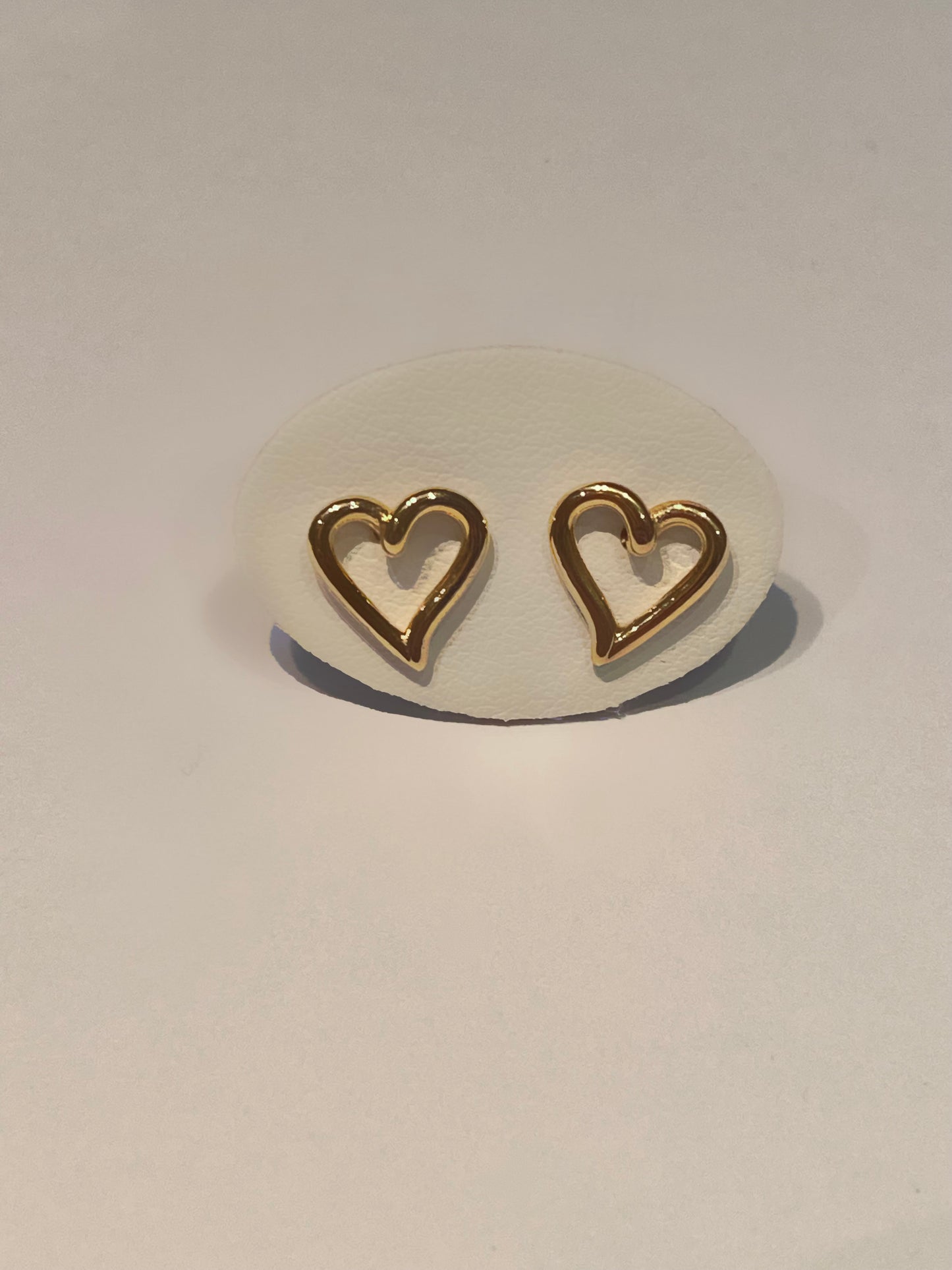 Orecchini Cuore Lobo Argento Dorato