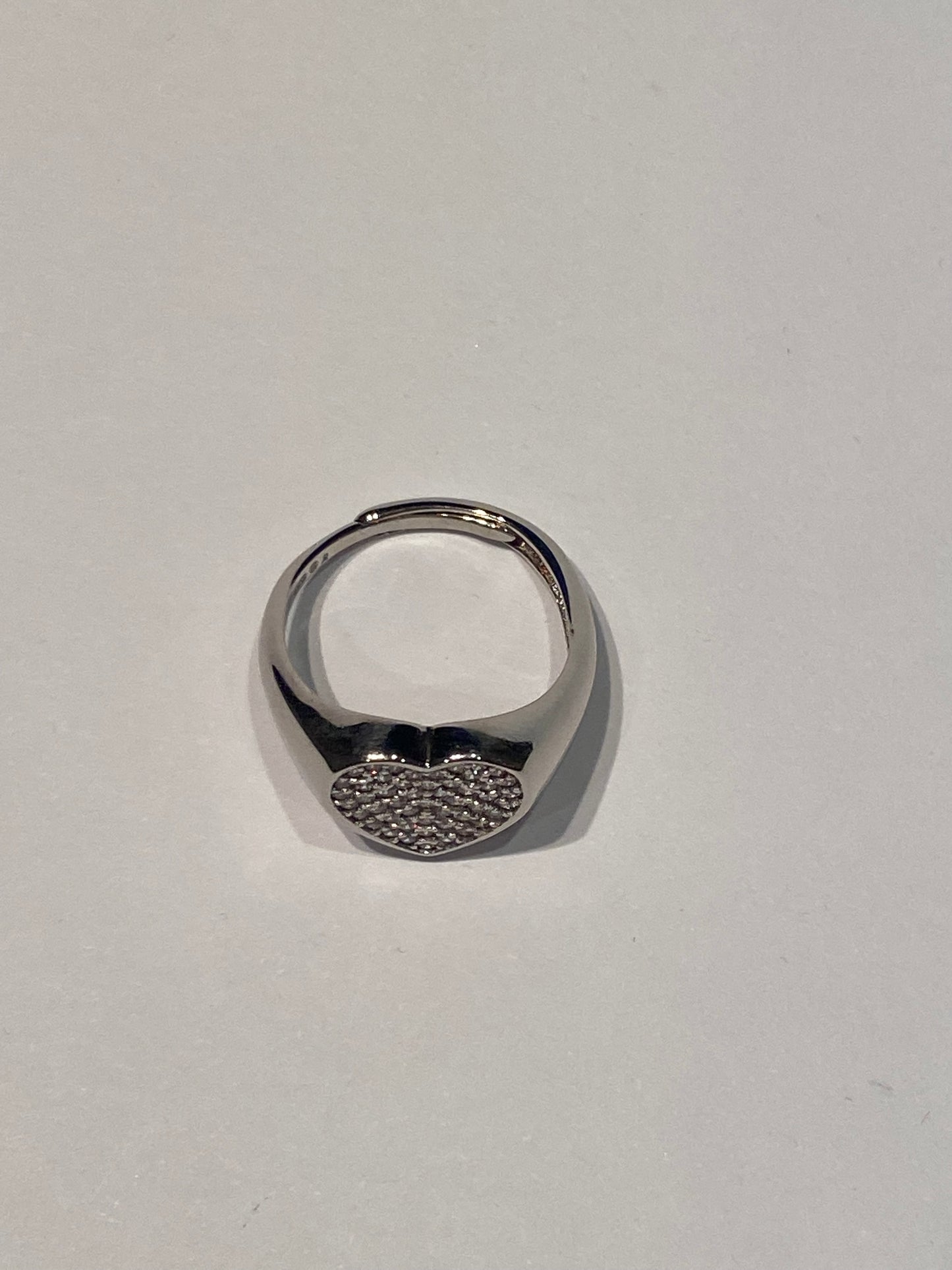 Anello Chevalier Cuore Pavé di Zirconi