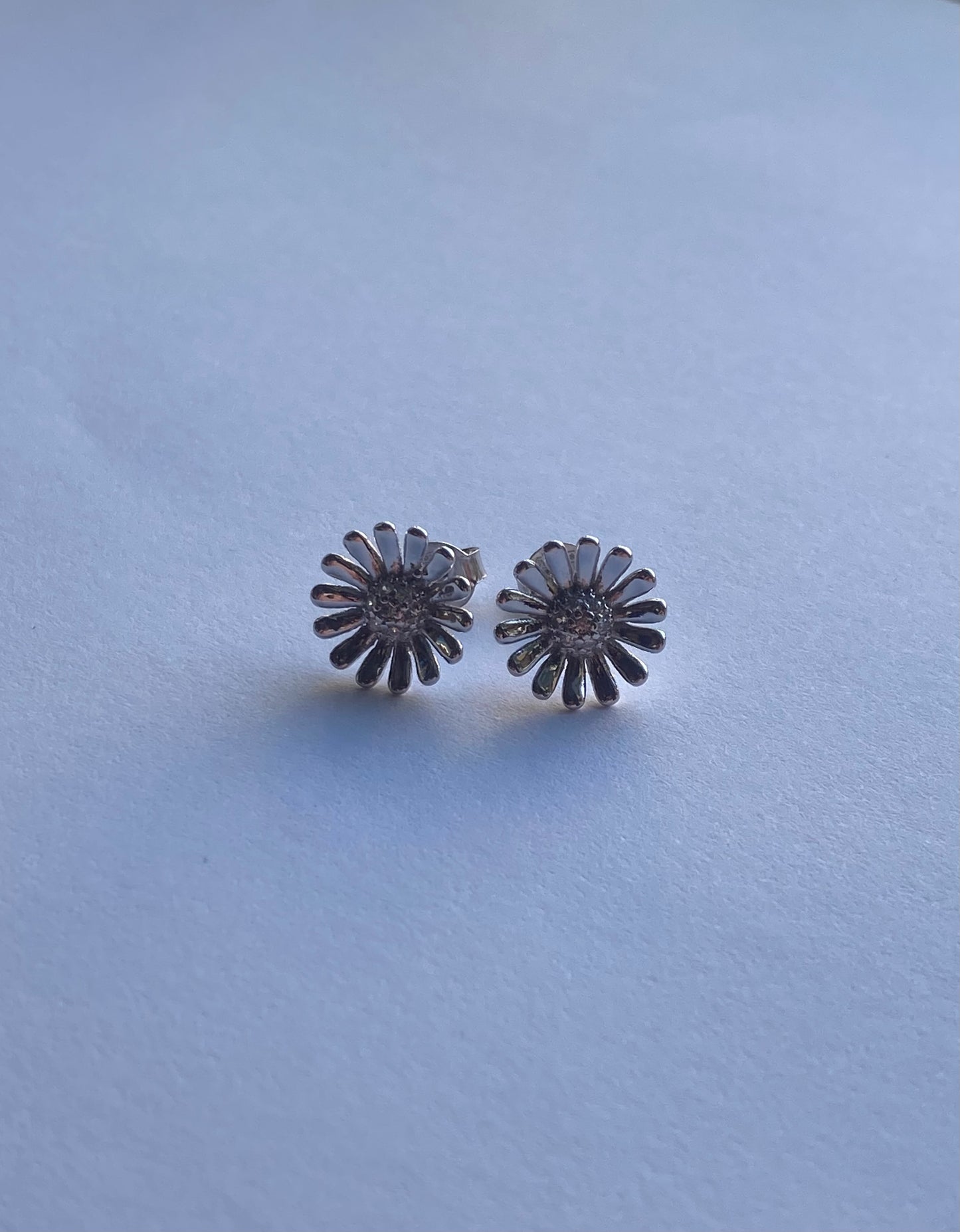 Orecchini Margherita in Argento 925 e Zirconi Bianchi