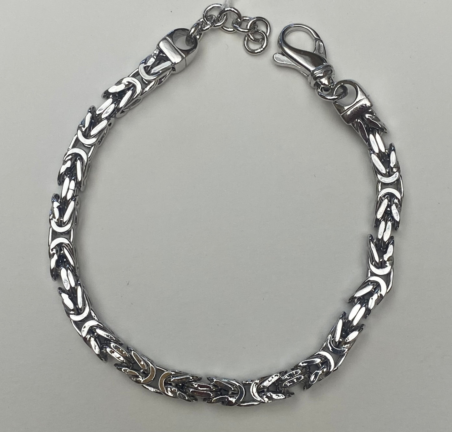 Bracciale Maglia Bizantina Quadra Argento 925