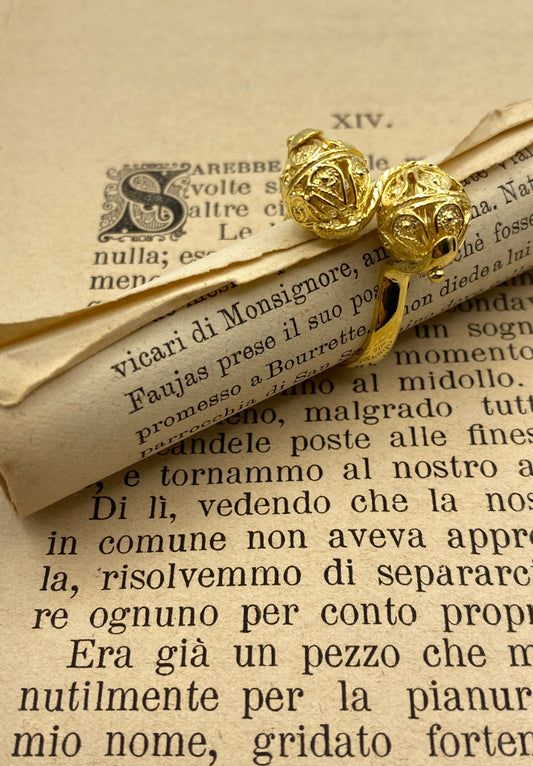 Anello Sunnacca Contrarié - In argento bagnato Oro