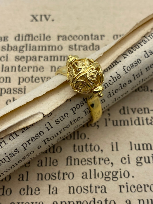 Anello Sunnacca Chicco Piccolo - In argento bagnato Oro