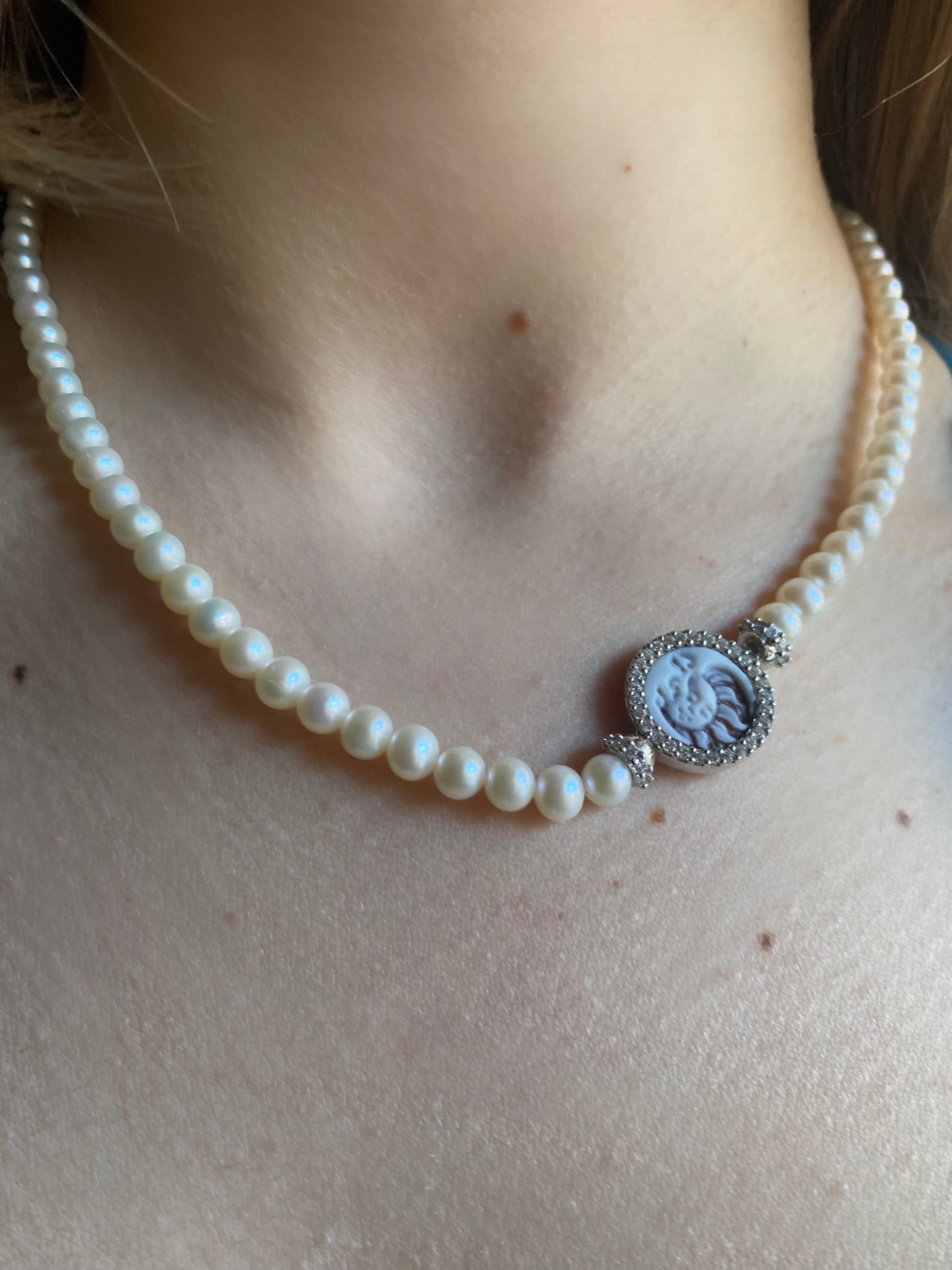 Girocollo Perle "Sole Luna"