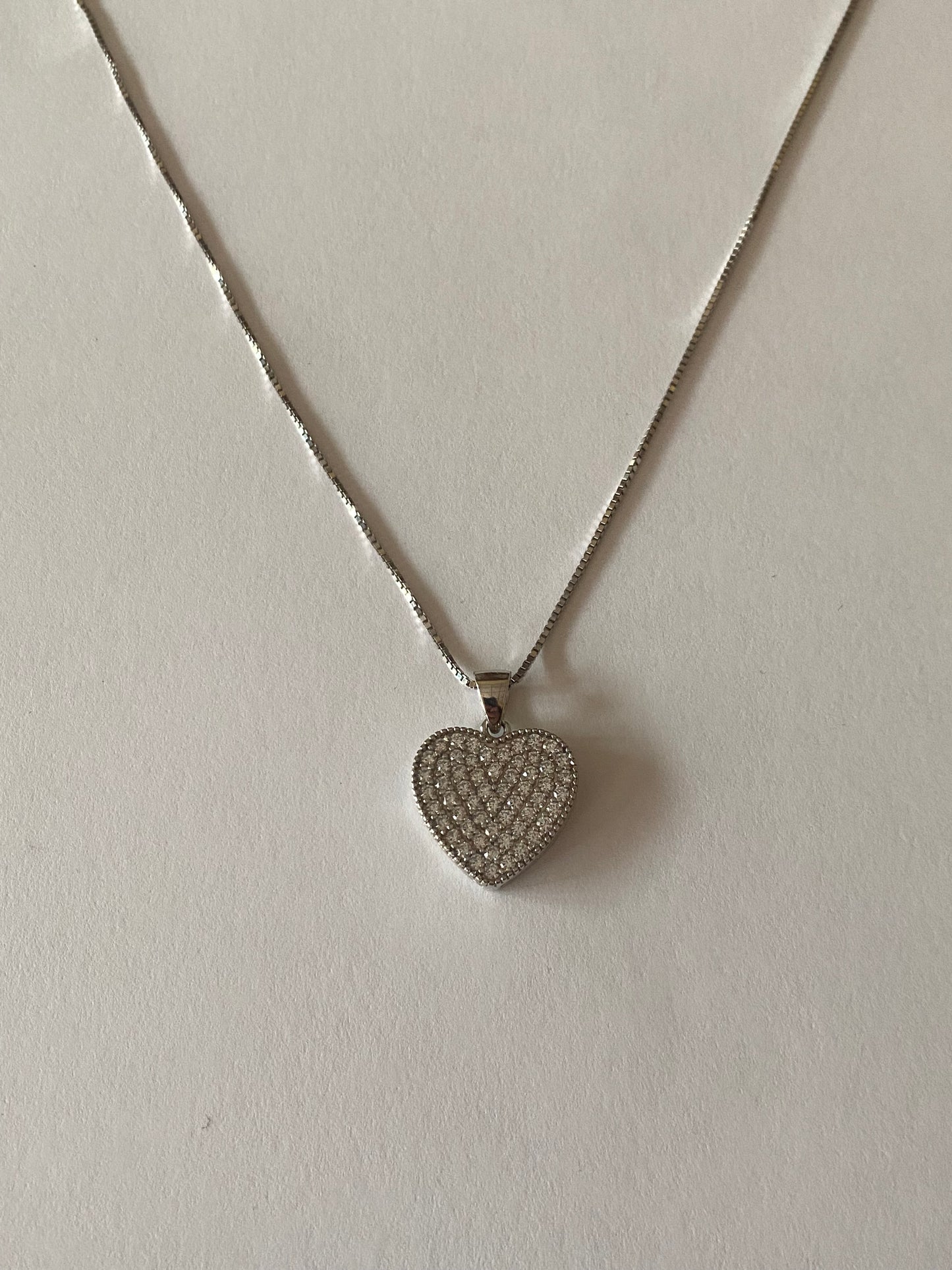 Collana Amore Argento 925 Cubic Zirconia