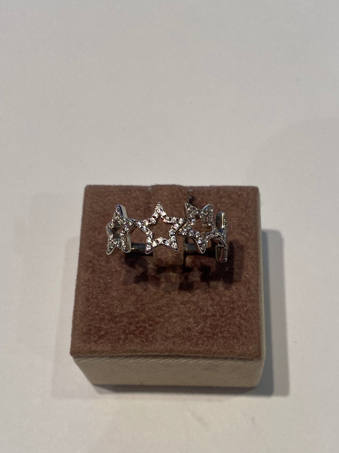 Anello Stelle in Argento con Zirconi