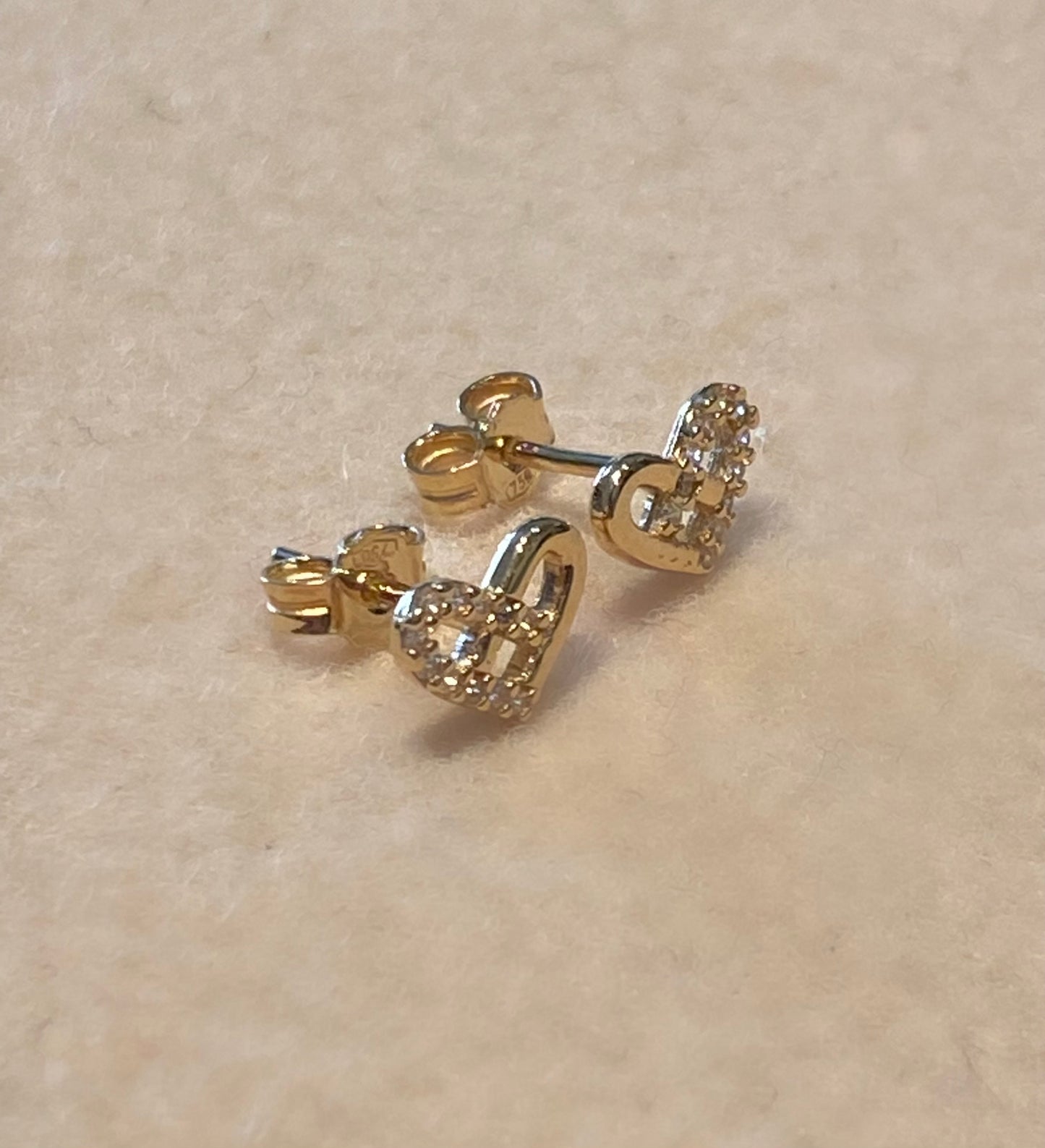 Orecchini Cuore Oro 18K