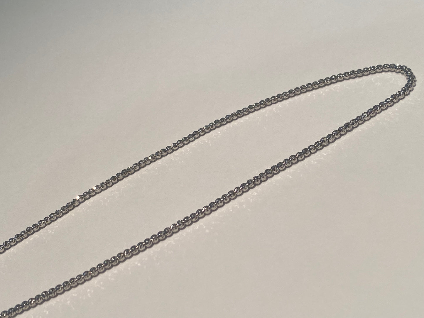 Collana Girocollo Argento Sfere Diamantate