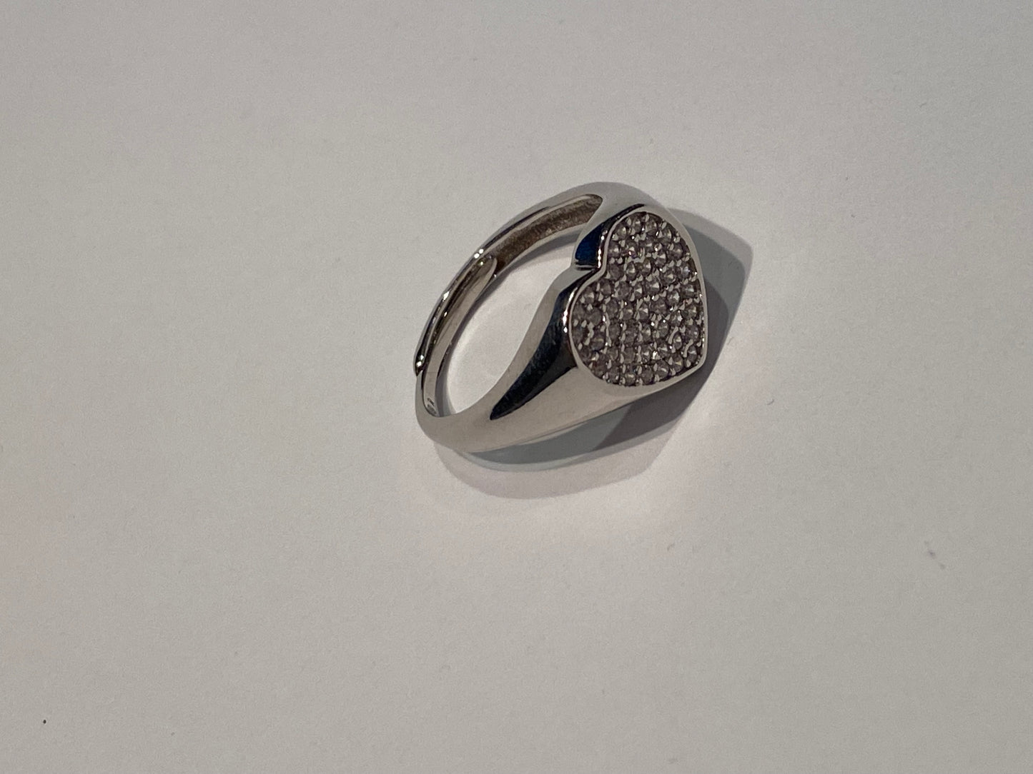 Anello Chevalier Cuore Pavé di Zirconi