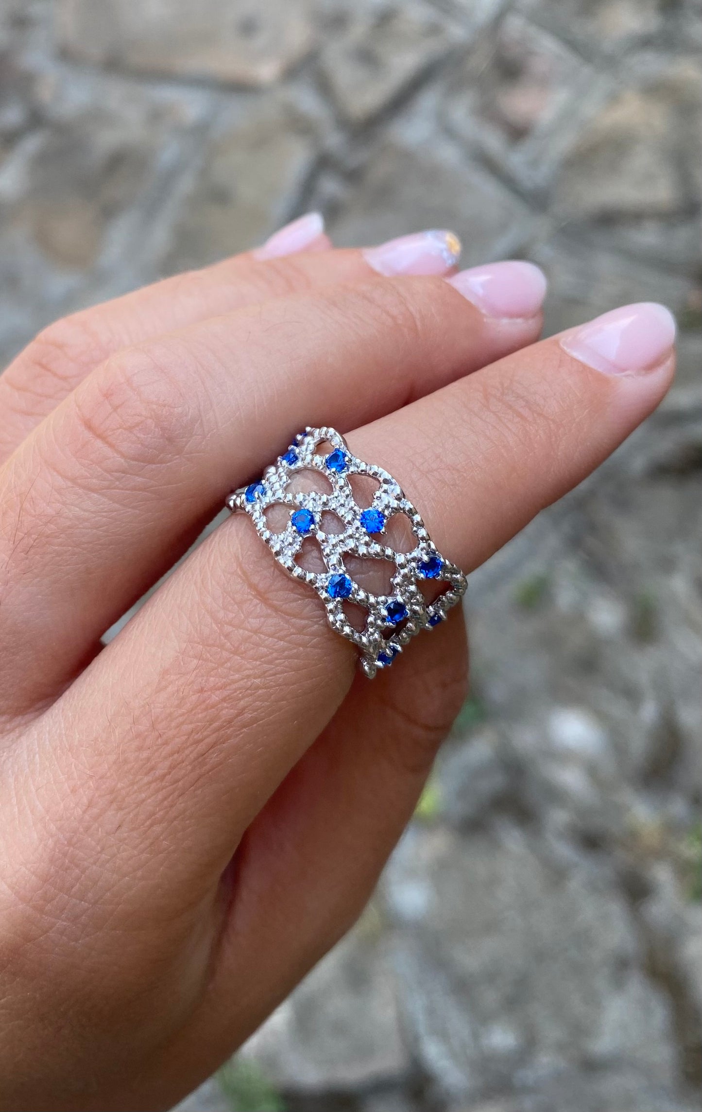 Anello Fascia Larga Traforata