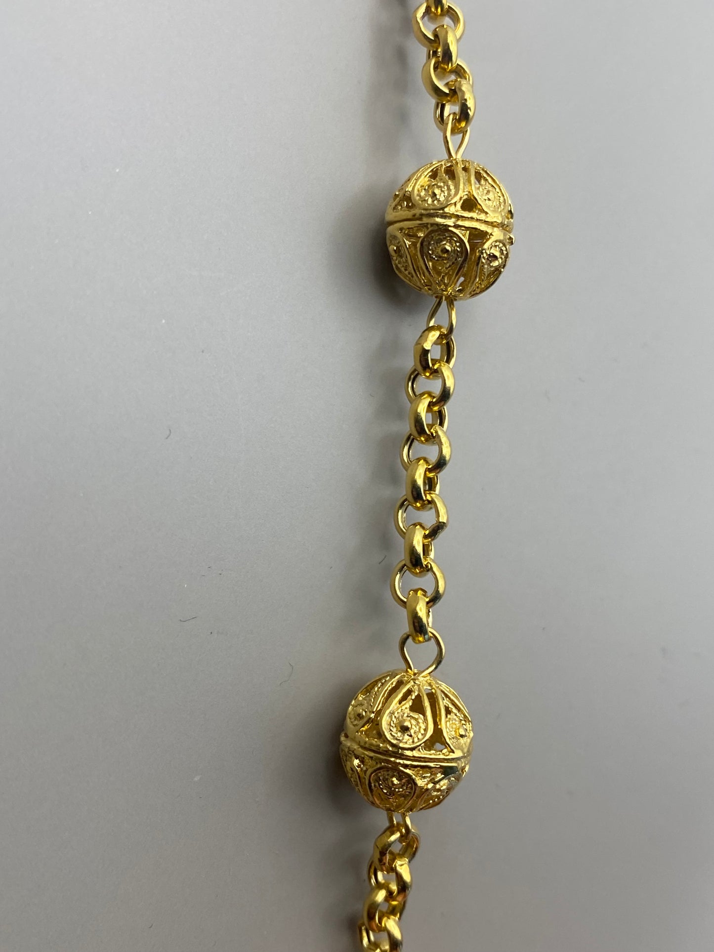 Bracciale "Sunnacca" Maglia Rolò con chicchi in Filigrana