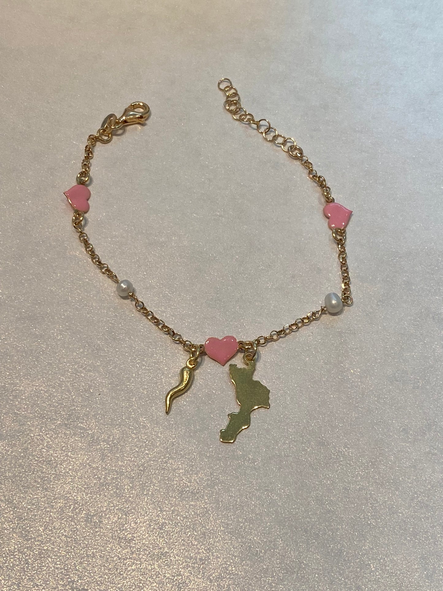 Bracciale Calabria cuoricini