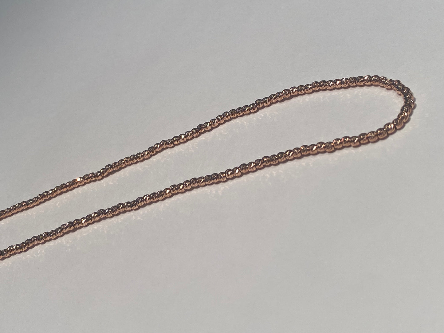 Collana Girocollo Rosé Sfere Diamantate