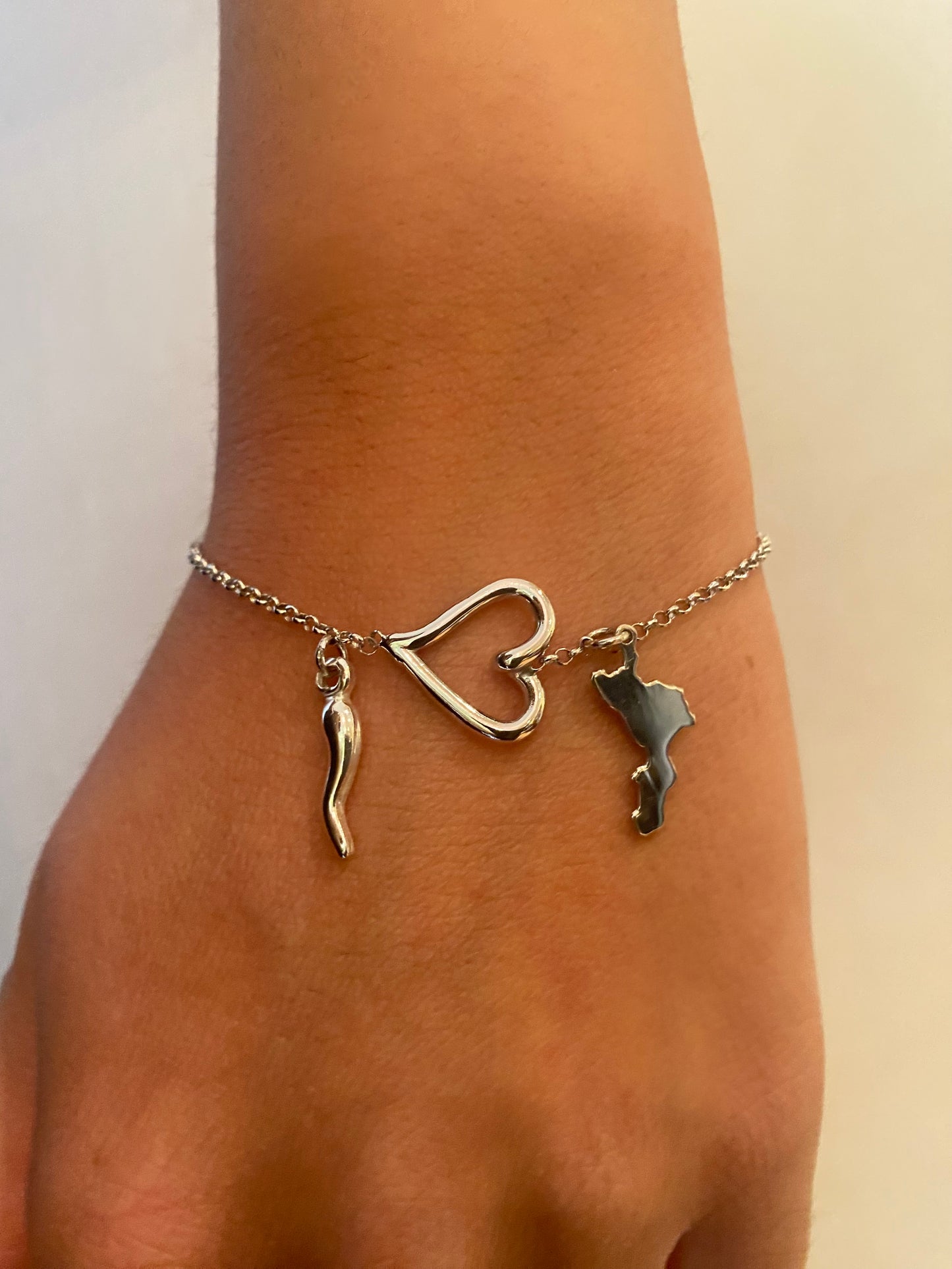 Bracciale Calabria Cuore traforato