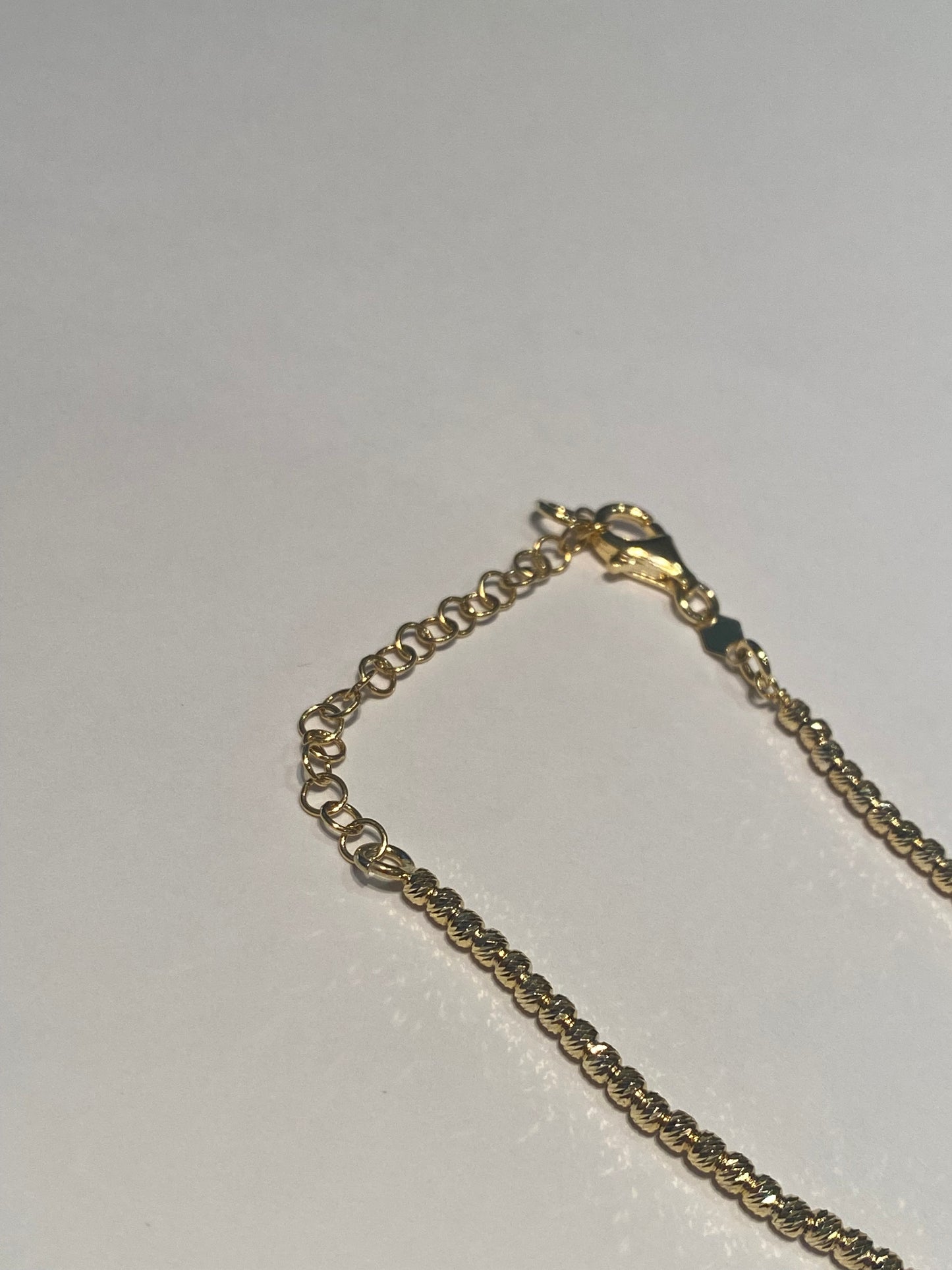 Collana Girocollo Dorata Sfere Diamantate