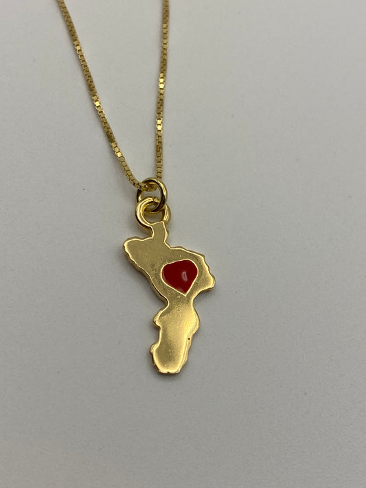 Collana Calabria Love Argento Dorato