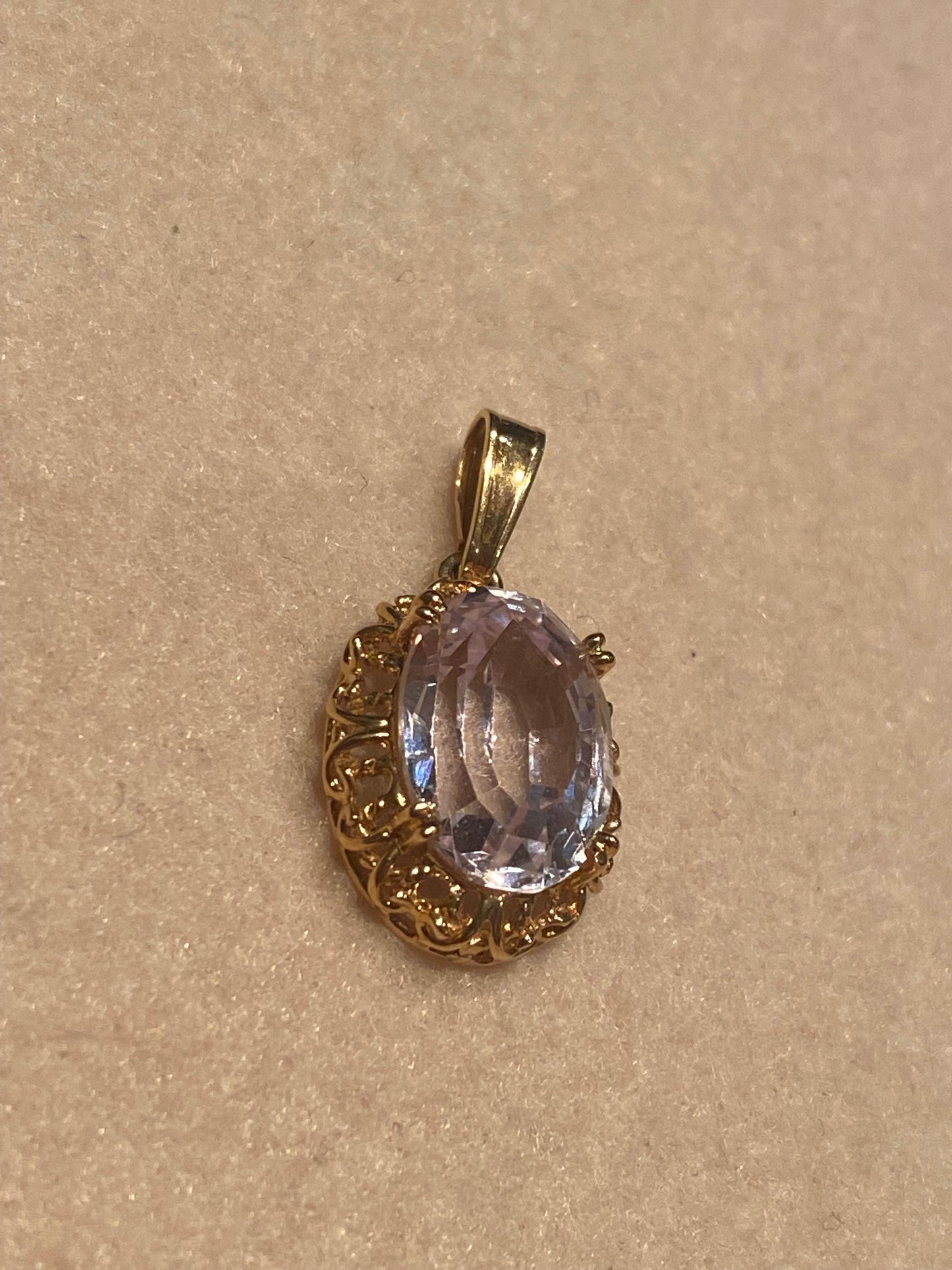 Ciondolo Vintage con Rosa di Francia Ovale