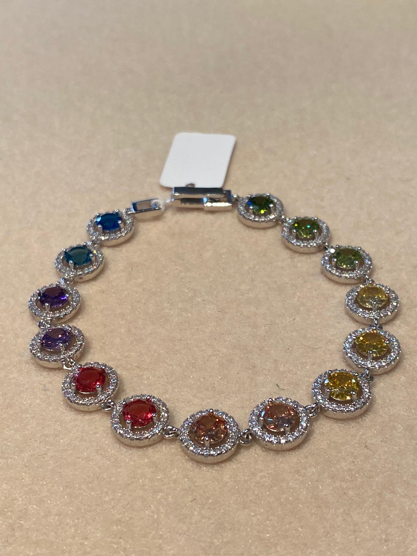 Bracciale Tennis con Cubic Zirconia Rotondi