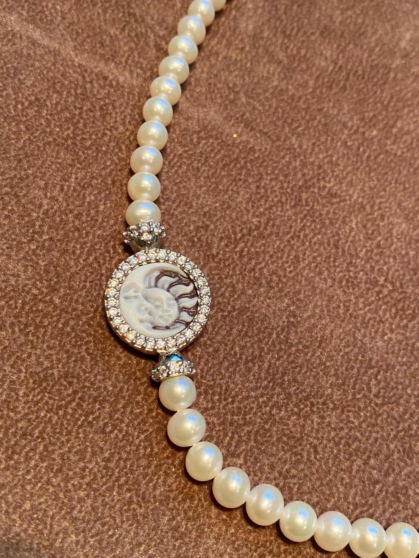 Girocollo Perle "Sole Luna"