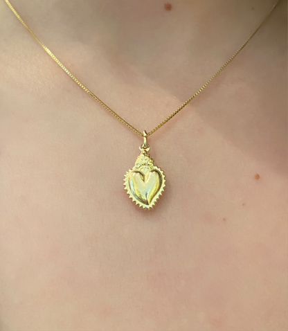 Collana Sacro Cuore Argento Dorato