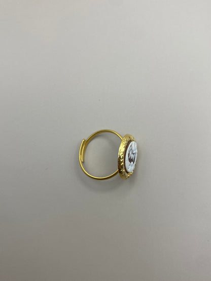 Anello Cammeo Sole Luna