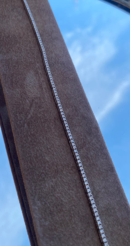 Bracciale Tennis Cubic Zirconia Oro 750 18K