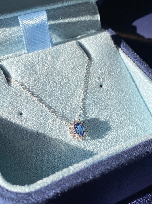 Girocollo Zaffiro e Diamanti