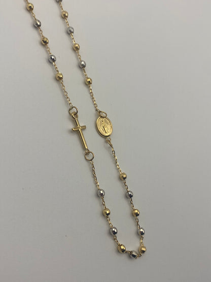 Girocollo Rosario Bicolore (Oro 750-18K)
