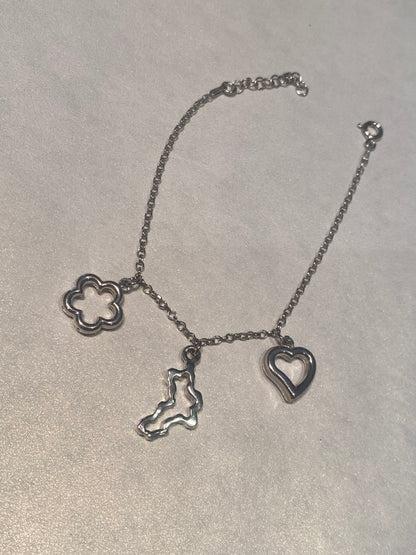 Bracciale Calabria Traforato Cuore Stella