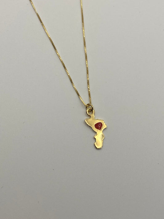 Collana Calabria Love Argento Dorato