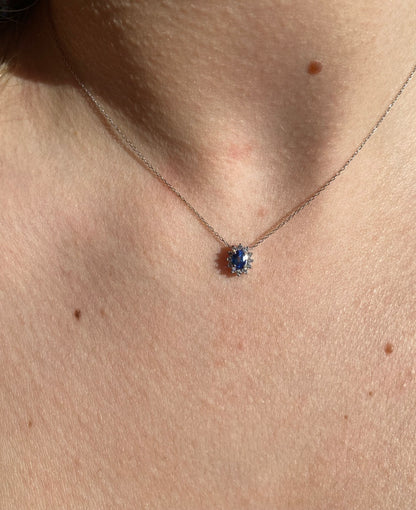 Girocollo Zaffiro e Diamanti