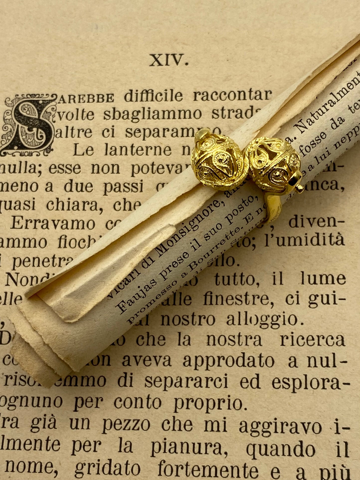Anello Sunnacca Contrarié - In argento bagnato Oro