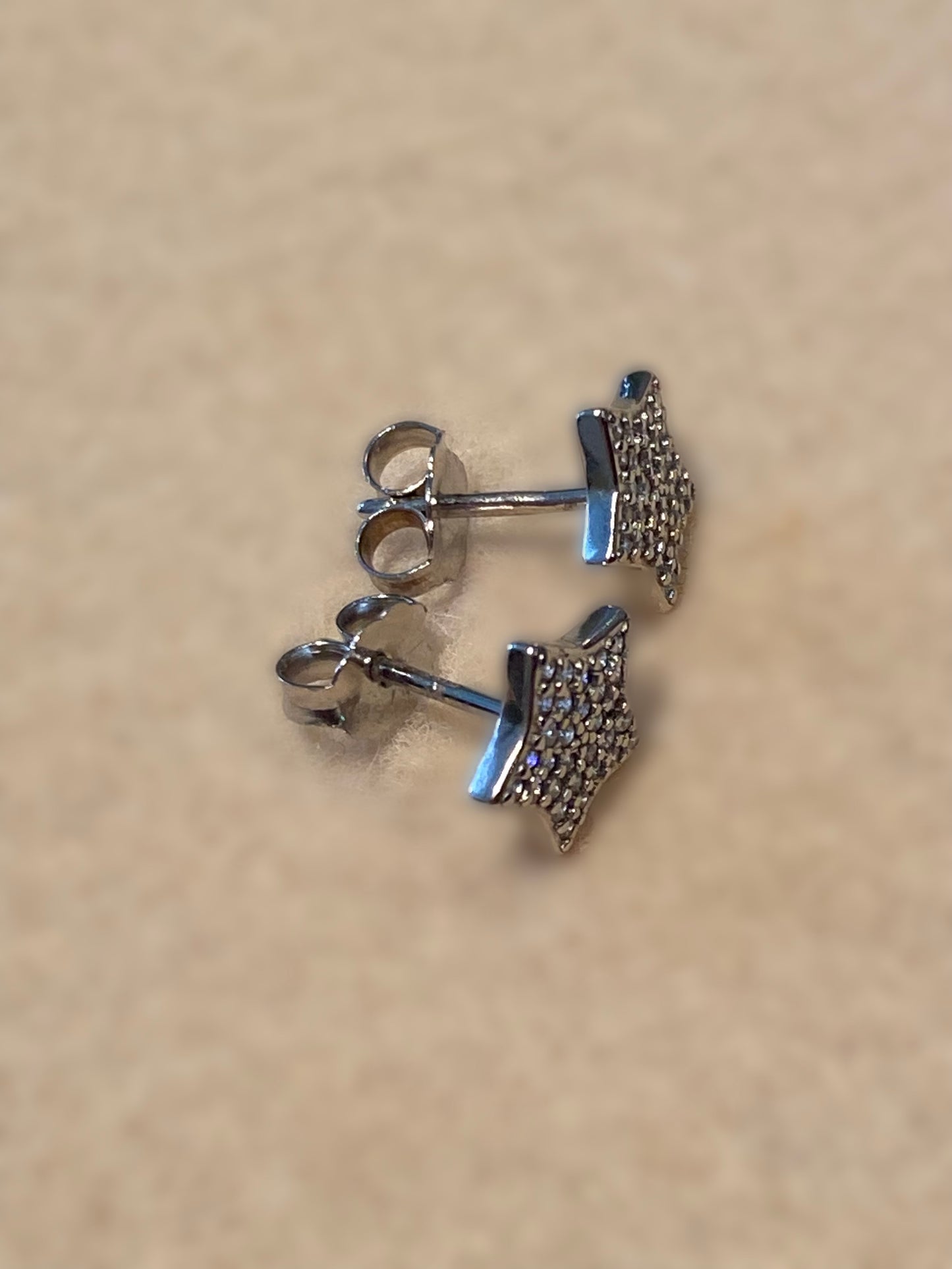 Orecchini Stelle Luminose Argento
