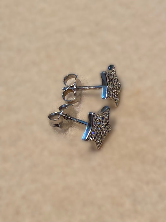 Orecchini Stelle Luminose Argento