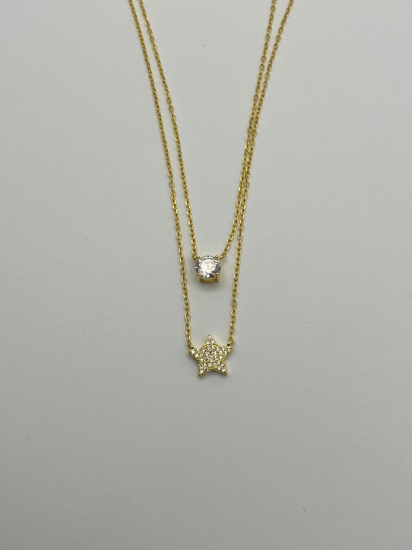 Collana Doppia Punto Luce e Stella