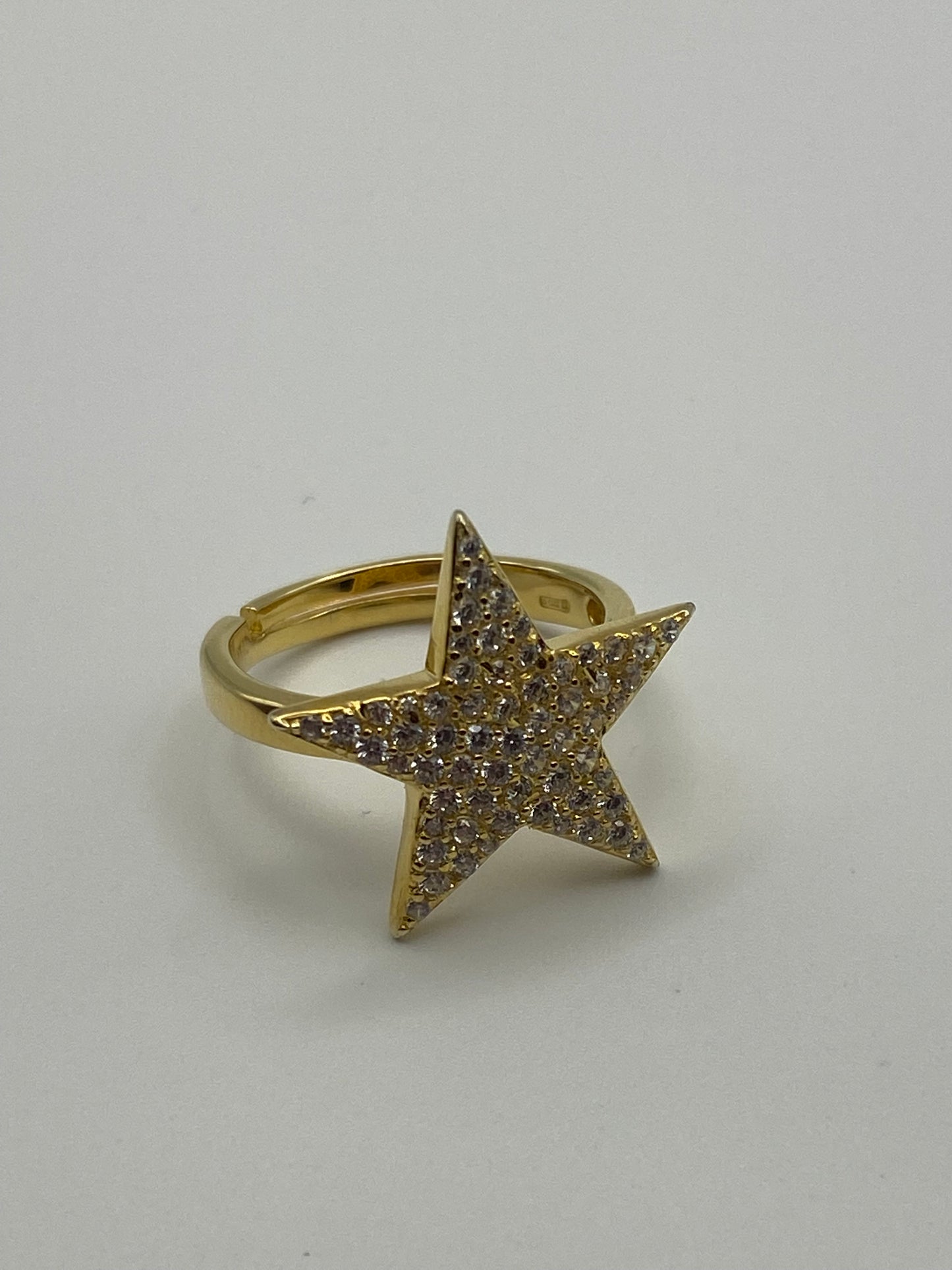 Anello Stella Argento Dorato