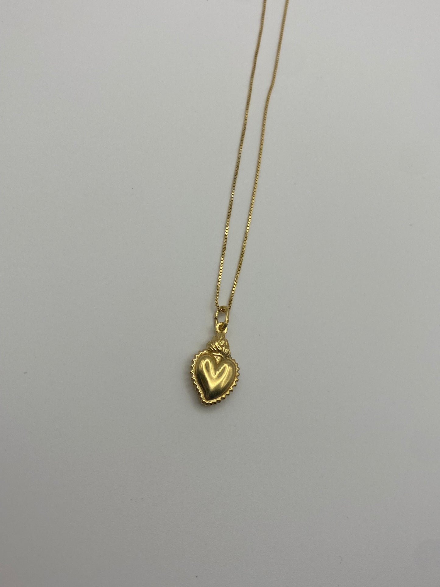Collana Sacro Cuore Argento Dorato
