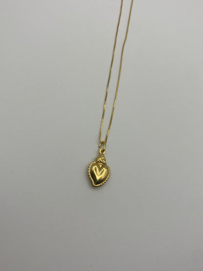 Collana Sacro Cuore Argento Dorato