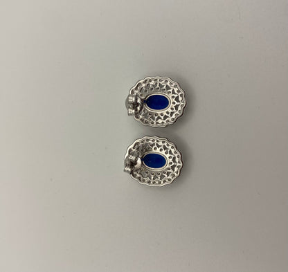 Orecchini Kate Ovali Blu