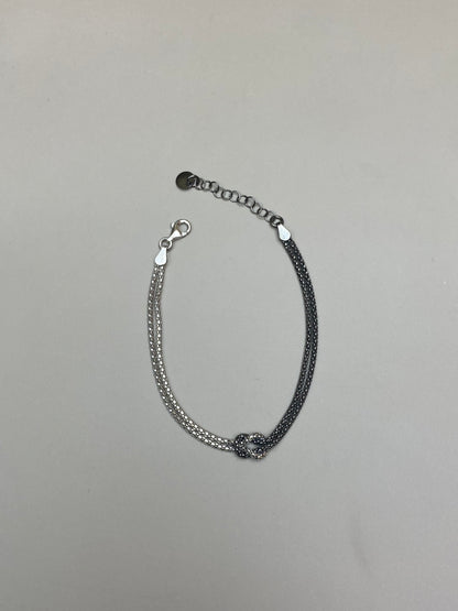Bracciale Nodo D’Amore Bicolore