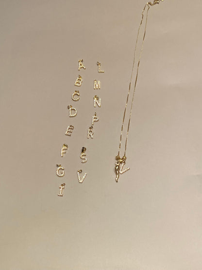 Collana con Iniziale e Cornetto