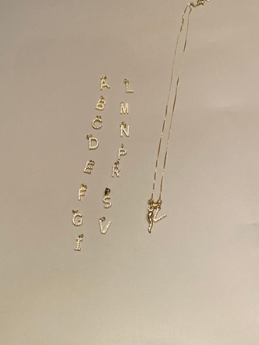 Collana con Iniziale e Cornetto