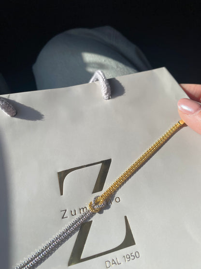 Bracciale Nodo D’Amore Bicolore