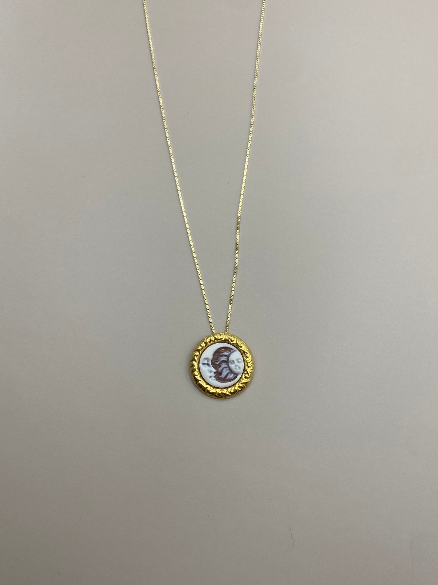 Collana Cammeo Sole Luna