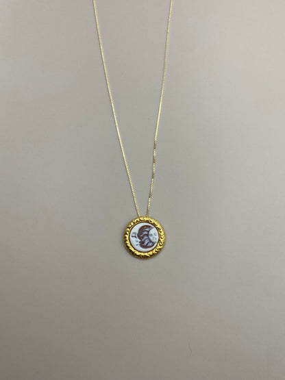 Collana Cammeo Sole Luna