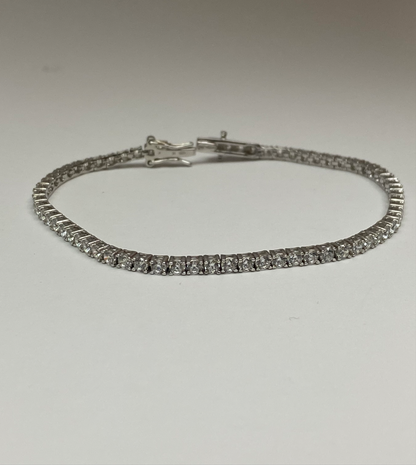 Bracciale Tennis Argento 925 e Zirconi Bianchi